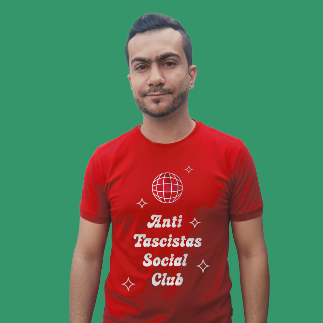 Playera Anti Fascistas Social Club | Roja - Image 3
