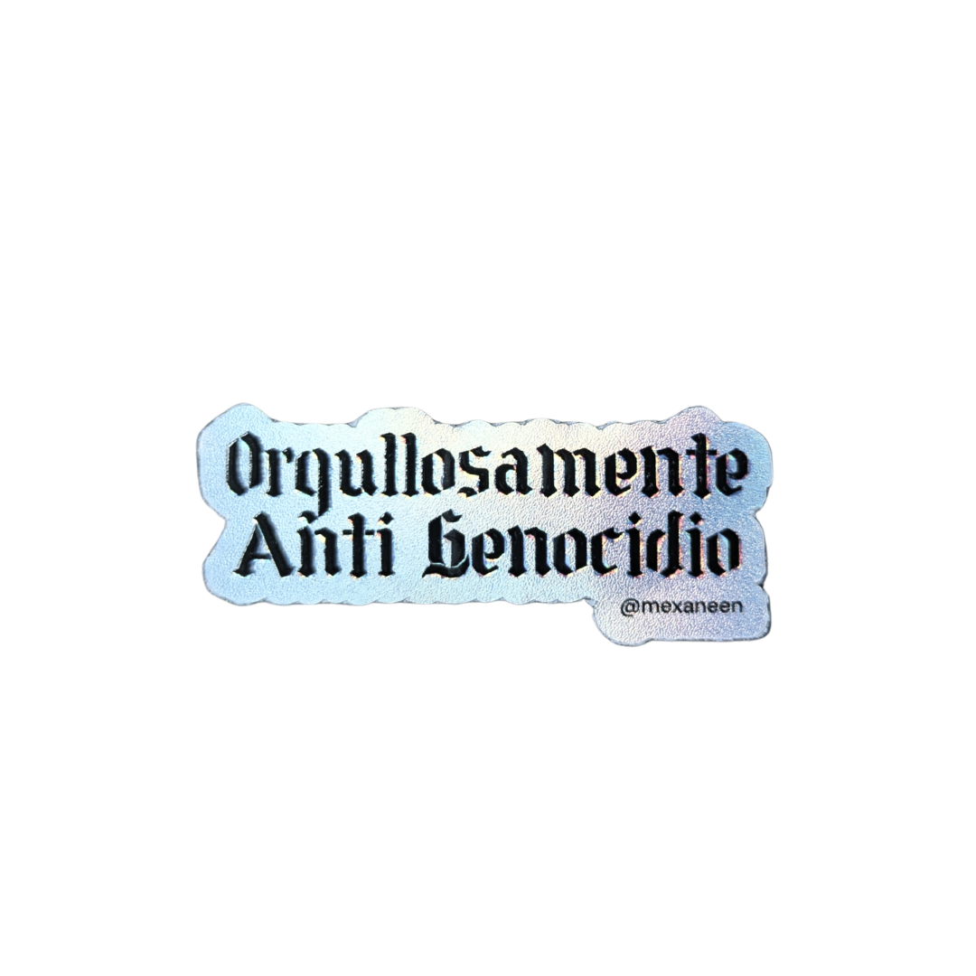 Orgullosamente Anti Genocidio | Sticker - Image 3