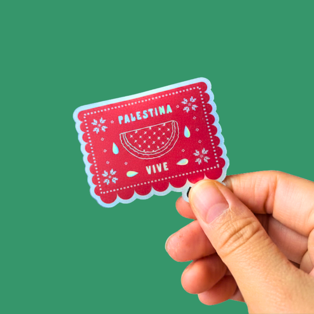 Papel Picado Rojo | Sticker