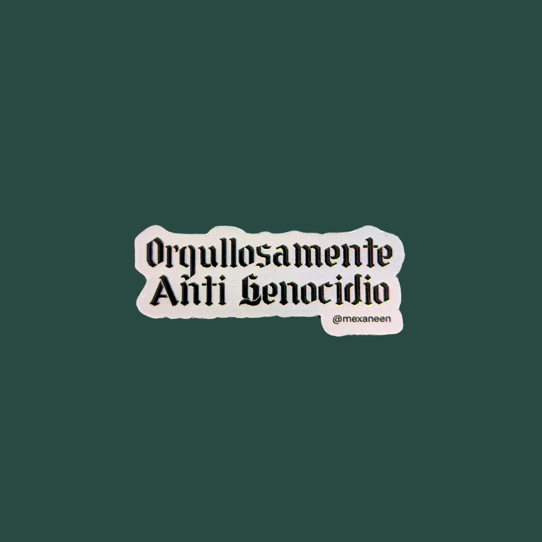 Orgullosamente Anti Genocidio | Sticker - Image 2