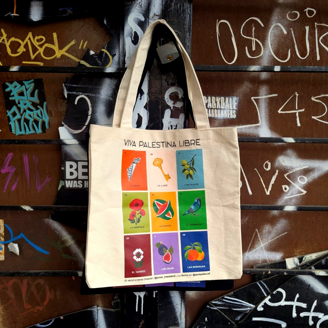 Tote Bag Lotería Palestina - Hueso - Imagen 2