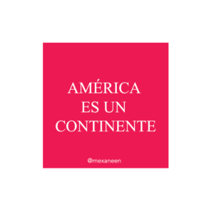 Sticker América es un continente