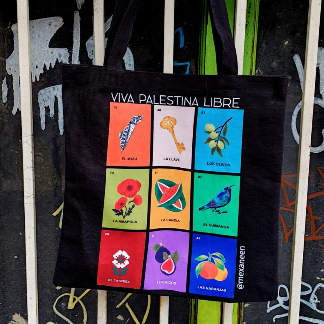 Tote Bag Lotería Palestina - Negro - Imagen 2
