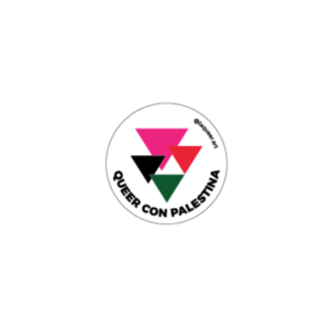 Queer con Palestina (Círculo) | Sticker