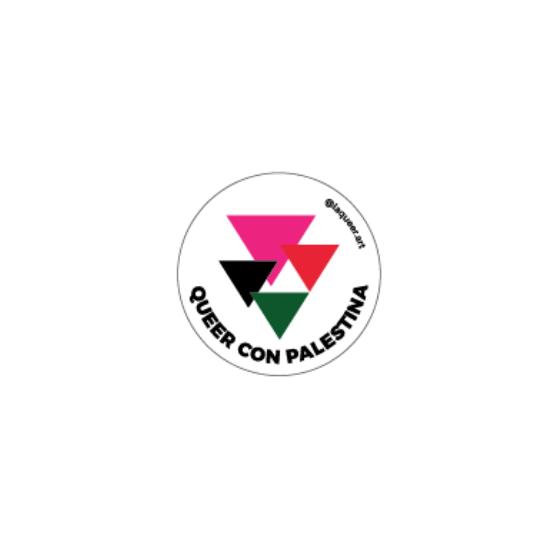 Queer con Palestina (Círculo) | Sticker