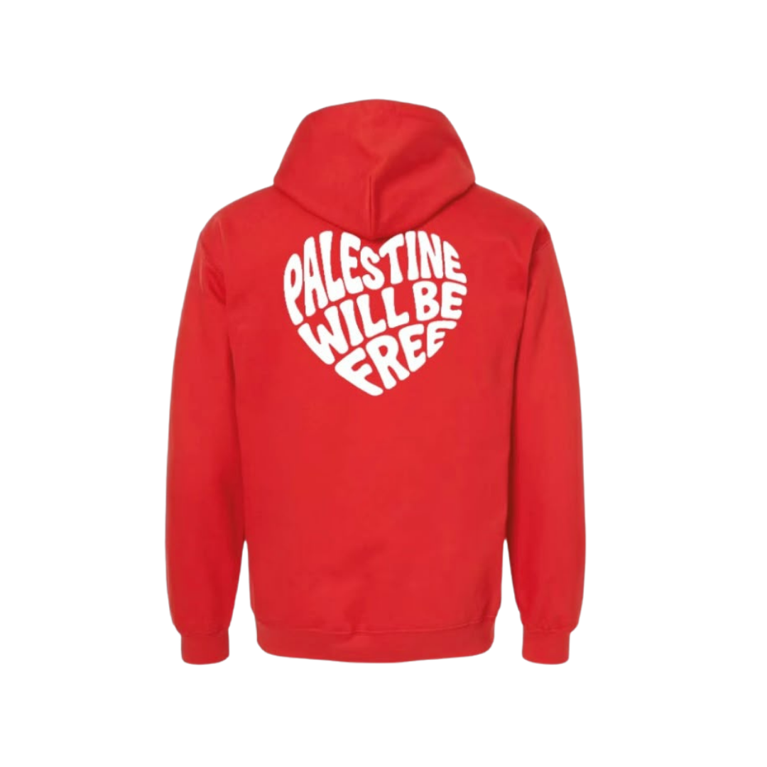 Sudadera Palestine Will Be Free Corazón - Imagen 2