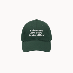 Gorra bordada Insha'Allah en color verde olivo