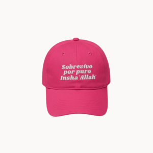 Gorra bordada Insha'Allah en color rosa