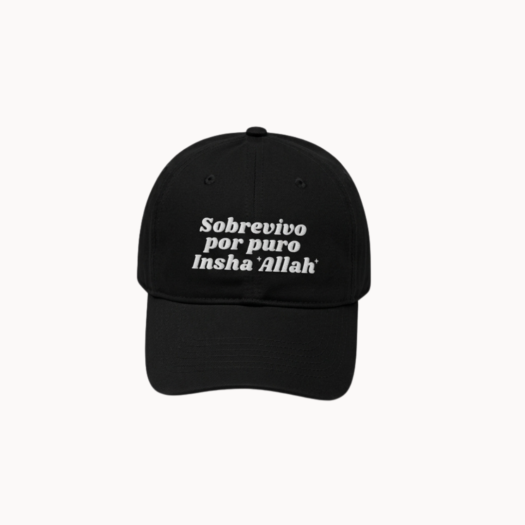 Gorra bordada Insha'Allah en color negro